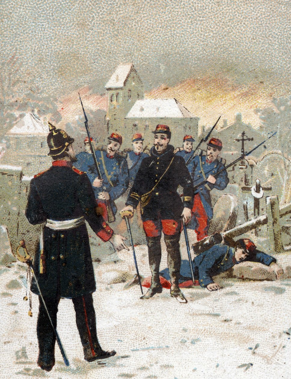Cemitério de Loigny em 2 de dezembro de French School