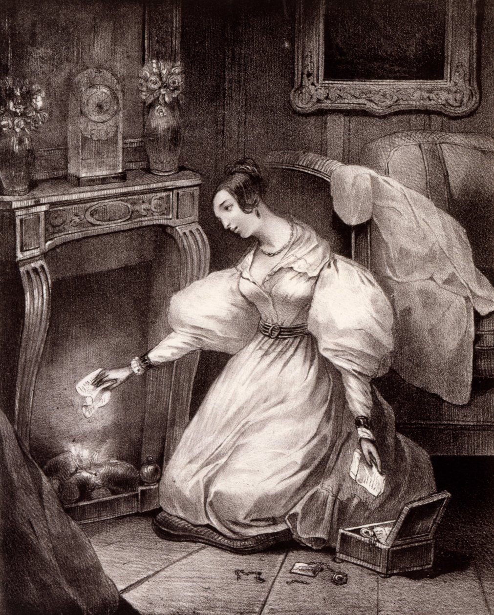 Chagrin DAmour, C19th cedo de French School