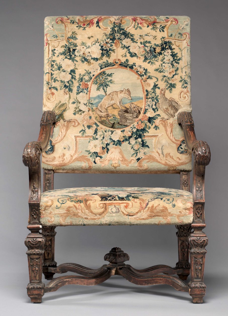 Cadeira, fabricante Savonnerie Factory, antes de 1717 de French School