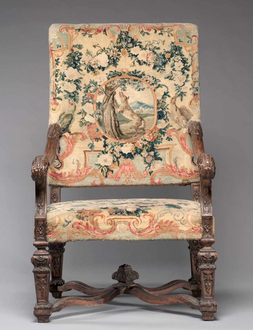 Cadeira, fabricante Savonnerie Factory, antes de 1717 de French School