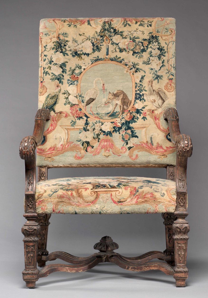 Cadeira, fabricante Savonnerie Factory, antes de 1717 de French School