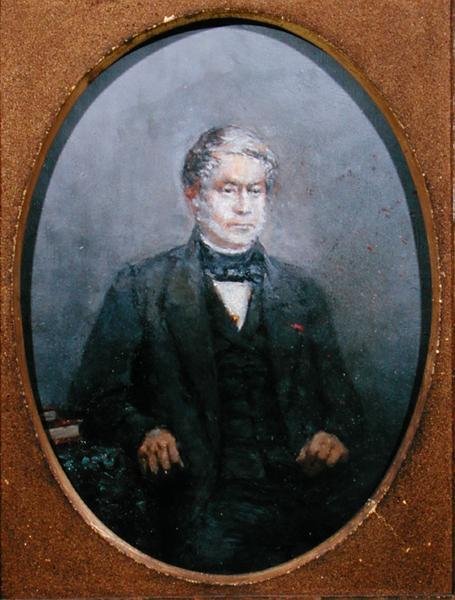 Charles-Gabriel Pravaz (1791-1853) c.1840 (óleo sobre tela) de French School
