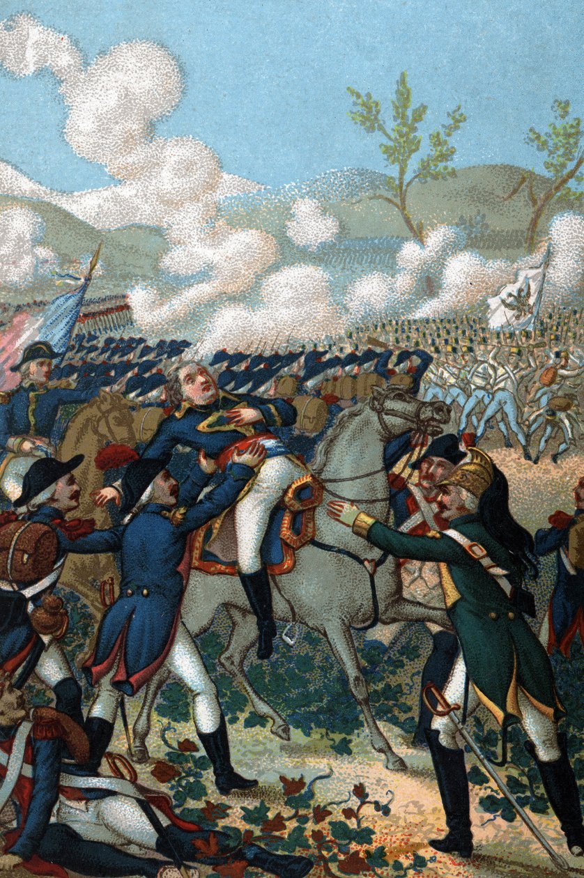 Charles Antoine Desaix de Veygoux (1768-1800), general francês, morreu em Marengo no dia 14 de Junho de 1800. de French School