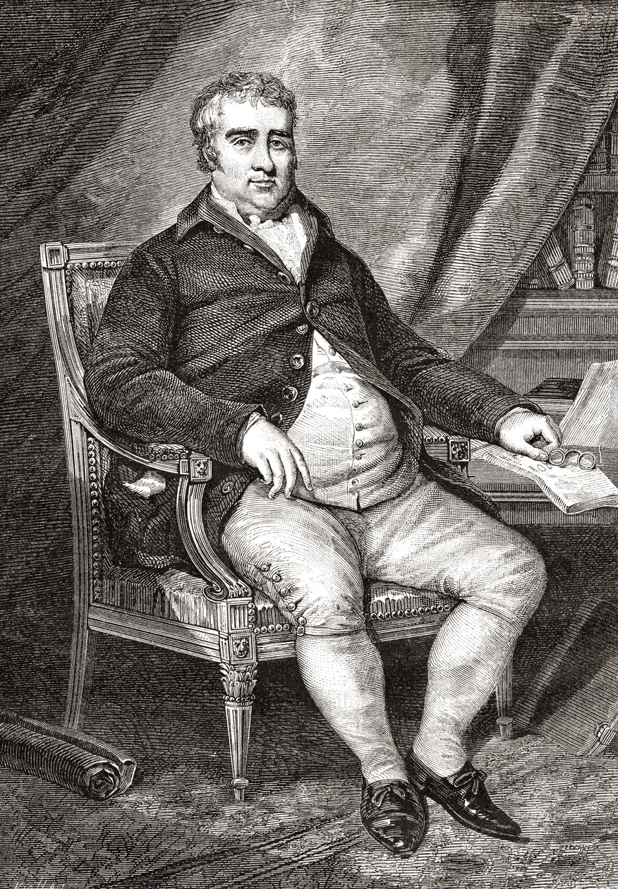 Charles James Fox, de "História da Revolução Francesa" por Louis Blanc (1811-82) de French School