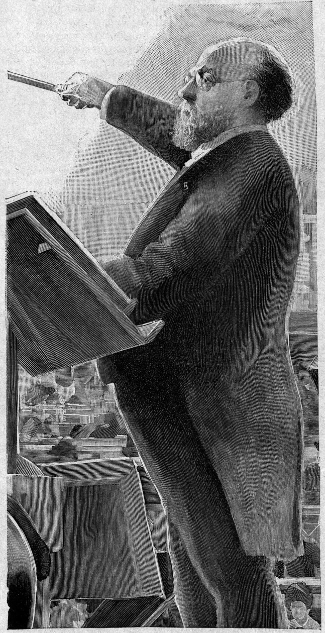 Charles Lamoureux (1834-1899), violinista francês, primeiro maestro da Ópera de Paris. de French School