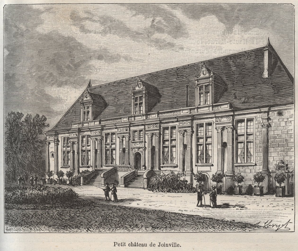 Chateau du Grand Jardin, Joinville - Haute-Marne - gravura em "La France illustree: geography, history, statistical administration" de V.A. Malt-Brown. 1884 de French School