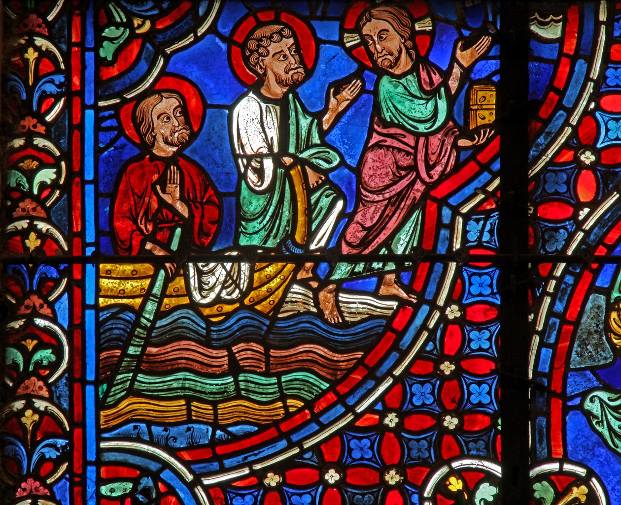 Cristo - anda sobre a água (w0) de French School