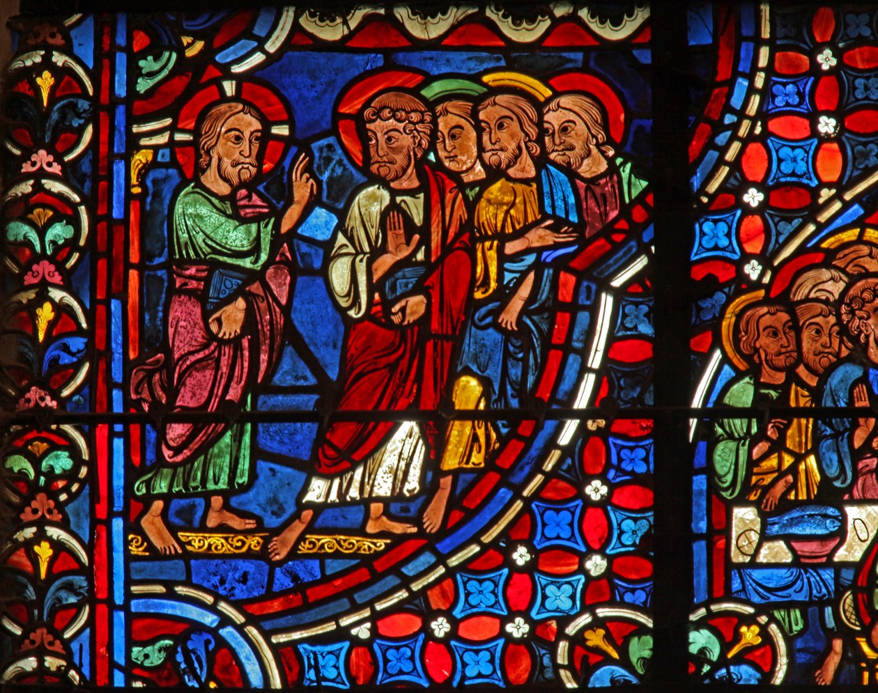 Cristo - com discípulos (w0) de French School