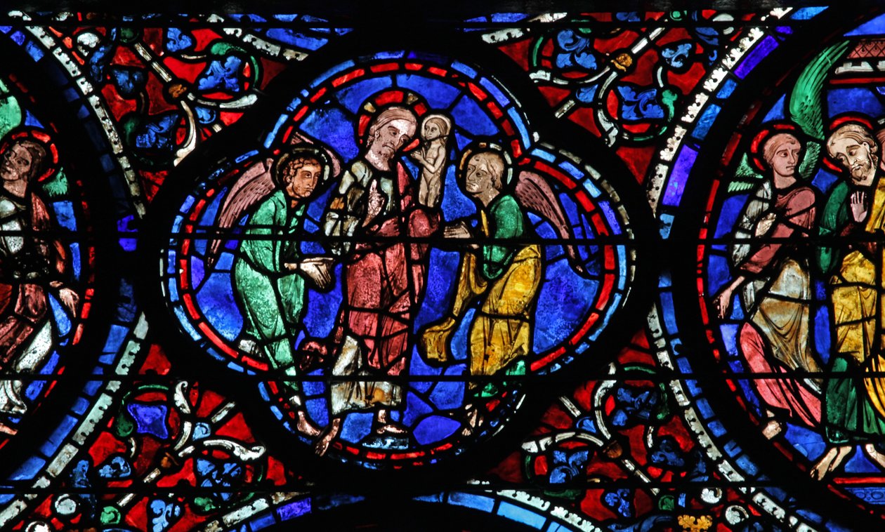 Cristo recebe a alma das virgens (w42) de French School