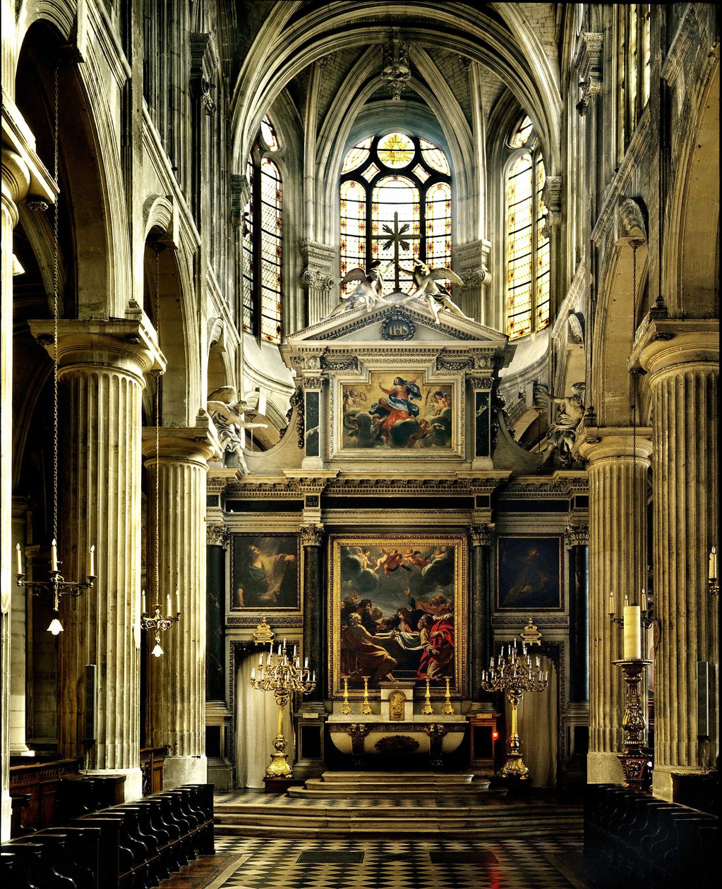 Igreja de São Nicolau des Champs em Paris de French School
