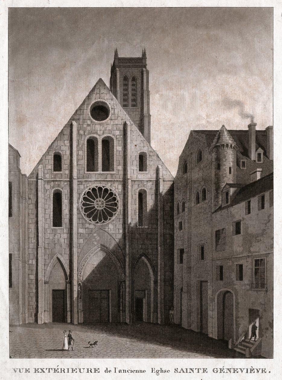 Igreja de St. Genevieve. (gravura, ca. 1810) de French School