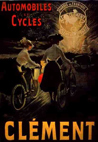 "Clement Automobiles and Cycles", Paris (cor litho) de French School