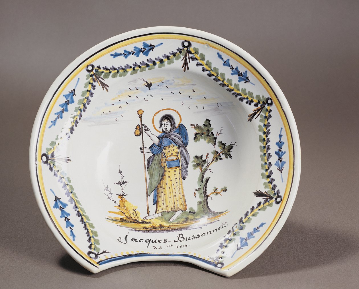 Grande plano de uma taça de barbeiro, França de French School