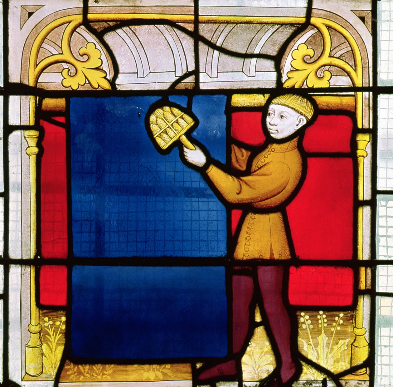 Janela de Pano (vitral) (detalhe de 155370) de French School