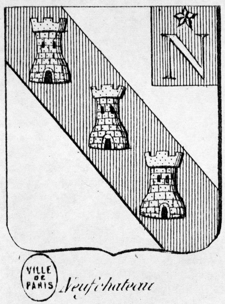 Brasão de Neufchateau - em "O Armorial Geral do Império Francês" de Henry Simon de French School