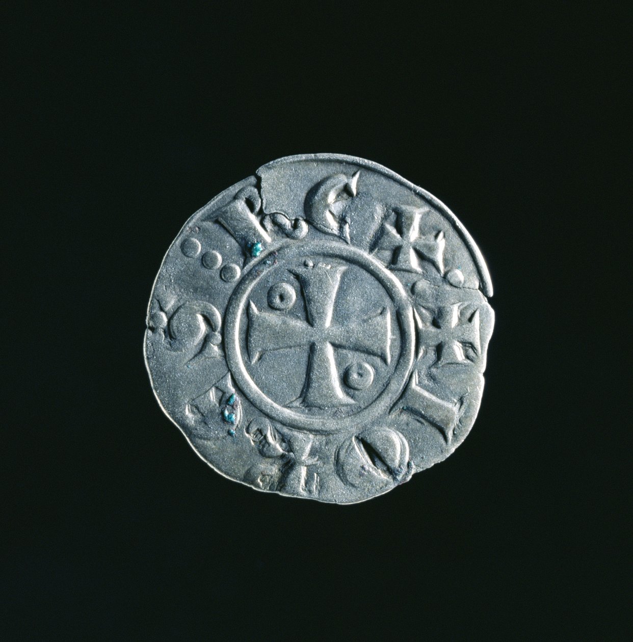Moeda de João de Brienne (c.1170-1237) de French School