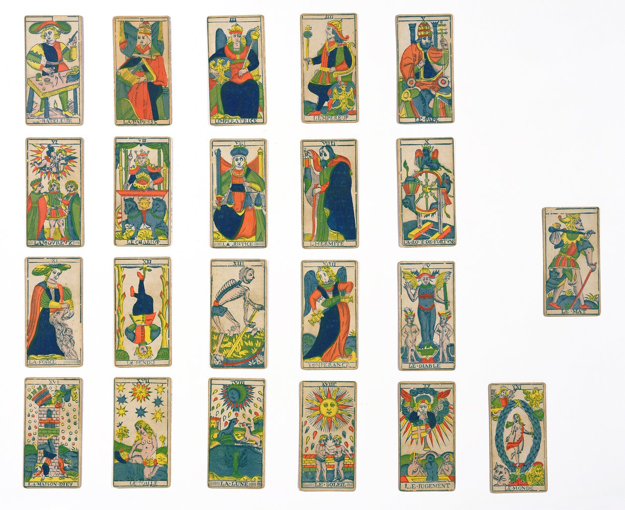 Coleção de cartas de tarô de French School