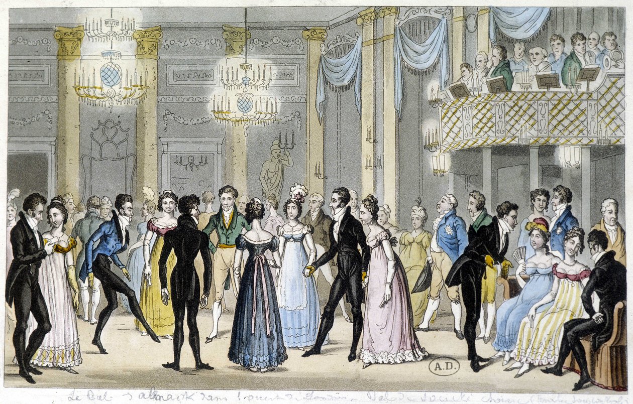 Baile da empresa, início do século XIX de French School