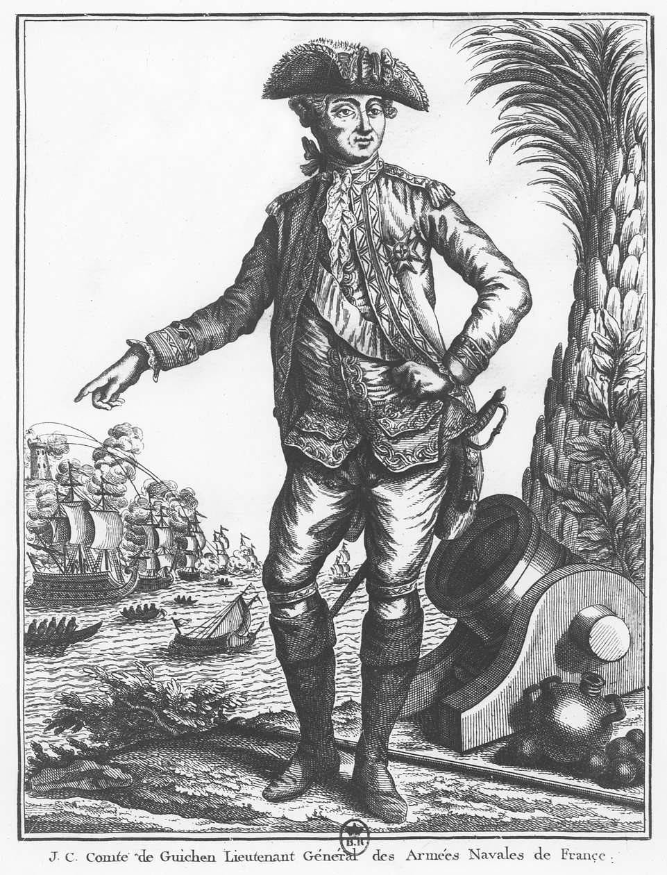 Conde de Guichen (gravura) de French School