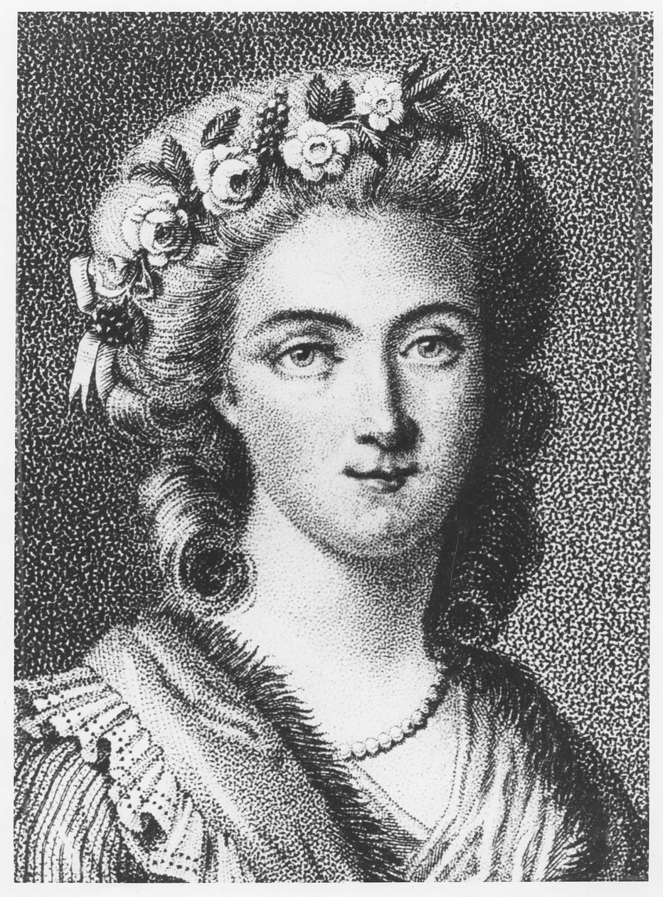 Comtesse d&39;Houdetot (gravura) de French School