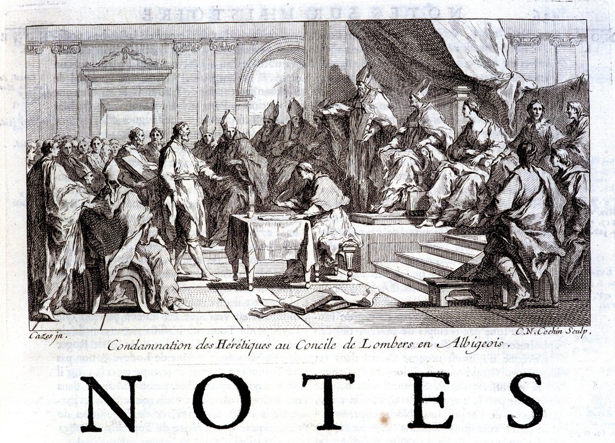 Condenação dos hereges no Conselho de Lombers de French School