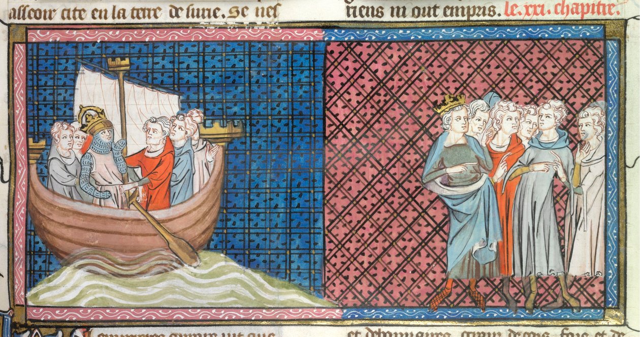 Conrad III e Louis VII partem, ilustração das 