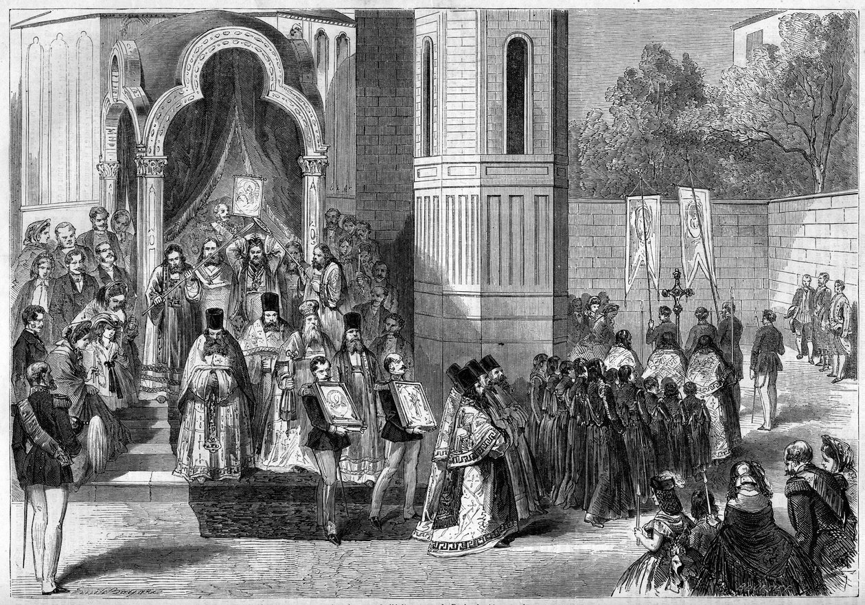 Consagração da Catedral Ortodoxa Russa Saint Alexander Nevsky, Paris, 11 de Setembro de French School