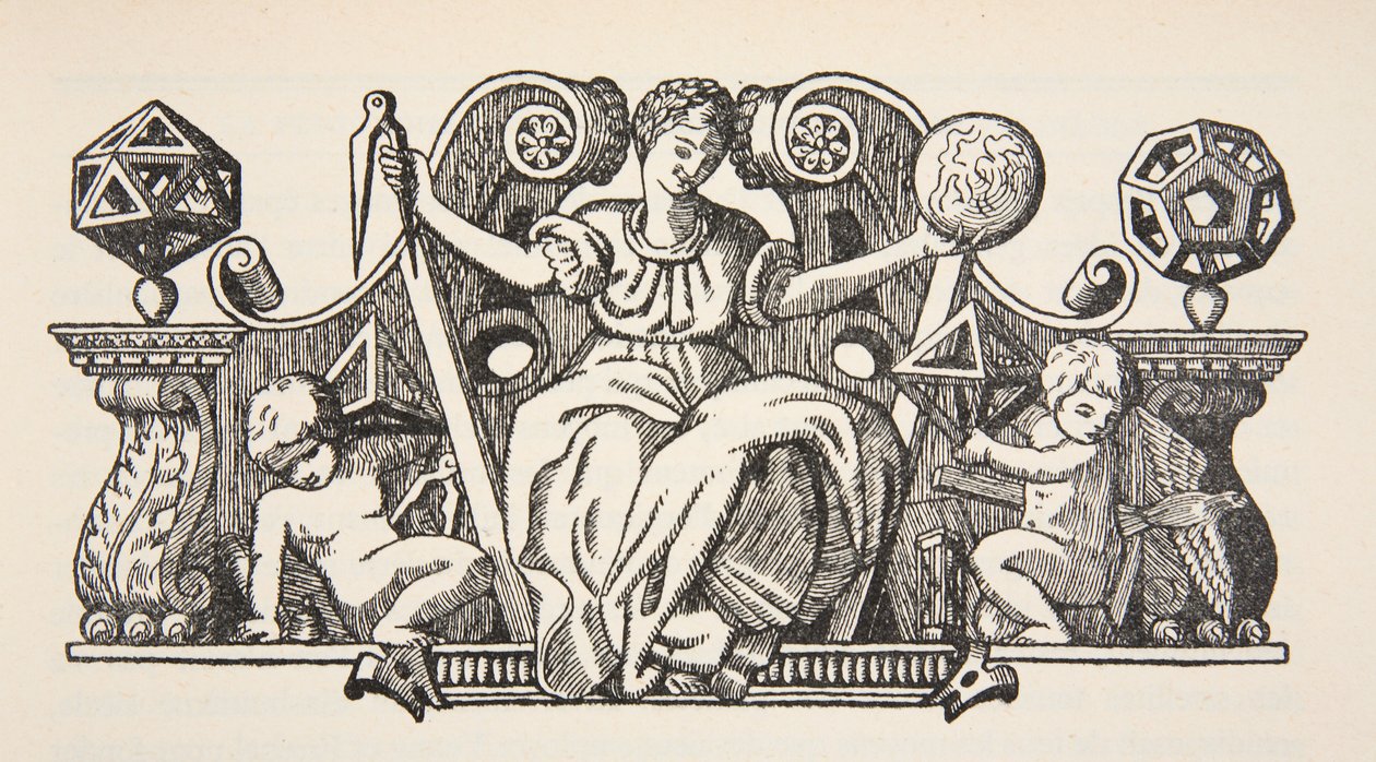 Cópia de uma ilustração de capa do Theatrum Instrumentorum de Besson, cópia de Boris Mestchersky (d.1957) Ilustração da História das Nacionalidades Francaise, Volumes I e II, por Gabriel Hanotaux de French School