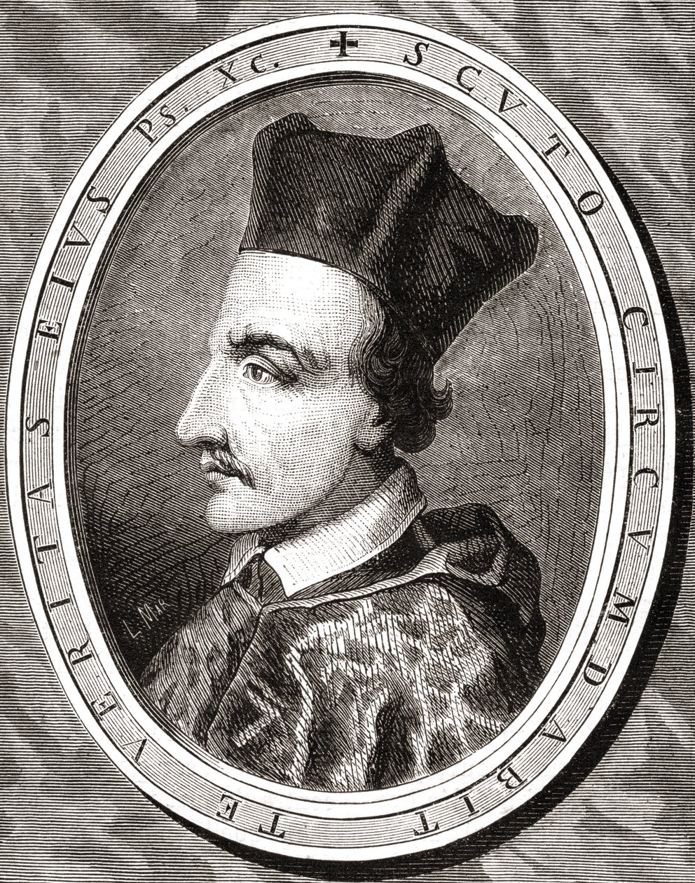 Cornelius Jansen, Bispo de Ypres, gravado por Pannemaker depois de Latenacci, de "História da Revolução Francesa" por Louis Blanc (1811-82) de French School