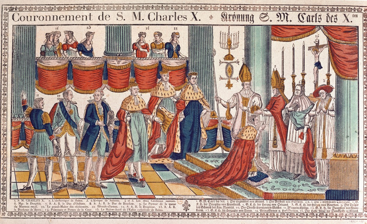 Coroação de Carlos X (1757-1836) em Reims, 29 de maio de 1825 de French School