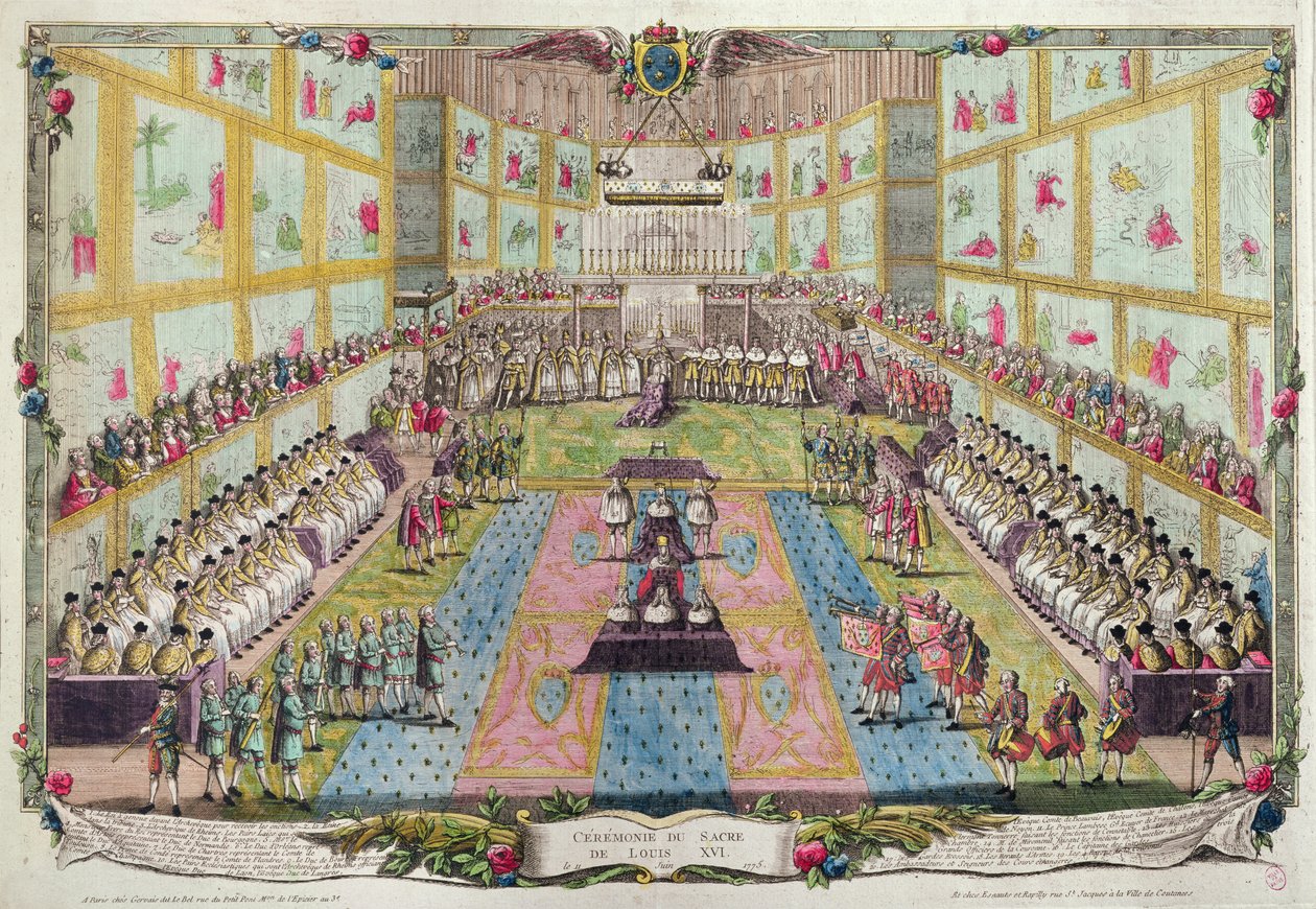 Coroação de Luís XVI na Catedral de Reims em 11 de junho de 1775 de French School