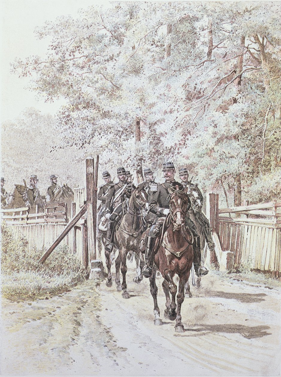 Gendarmerie do país, c.1887 de French School