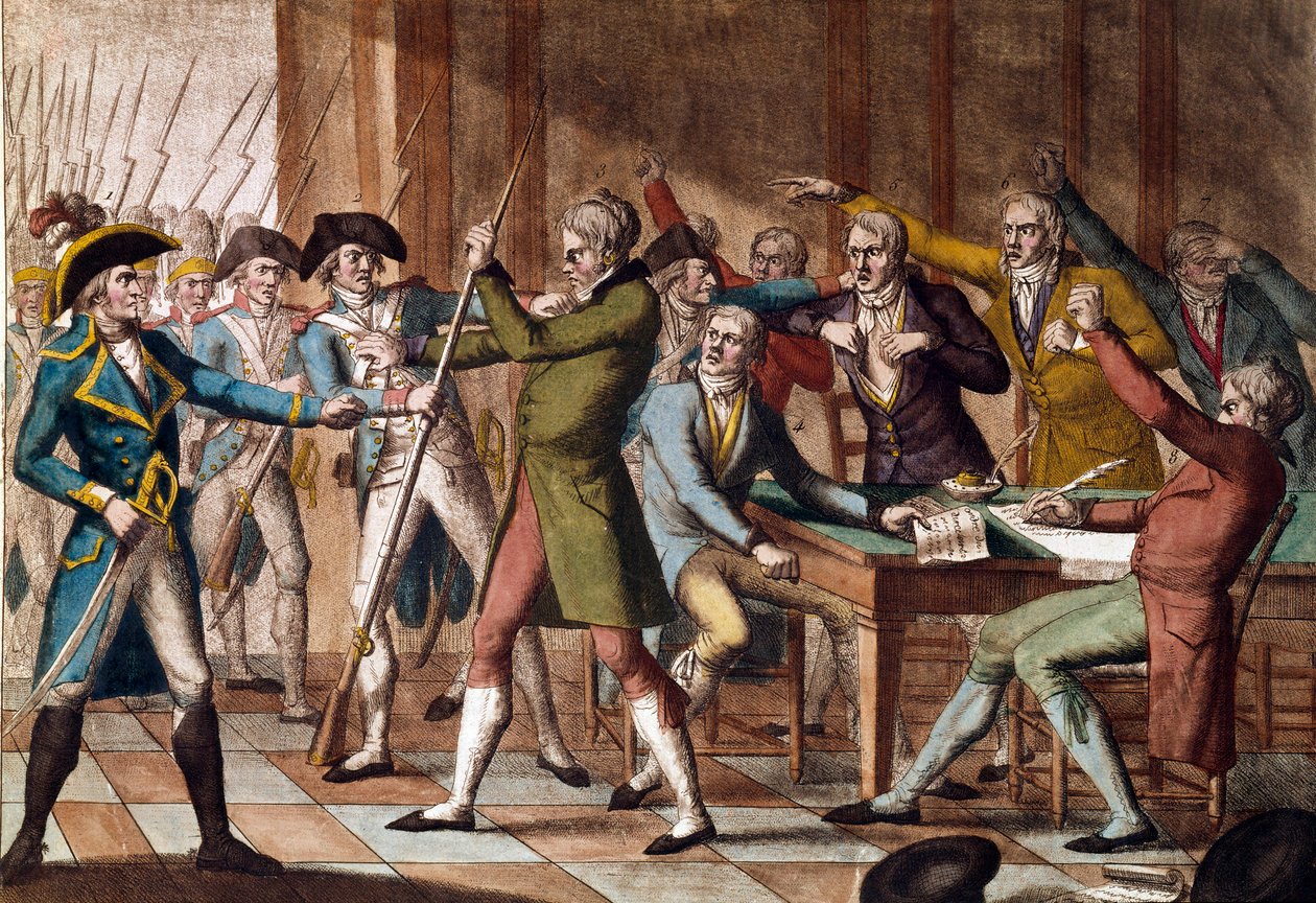 Golpe de Estado de 18 fructidor (4 de Setembro de 1797). de French School