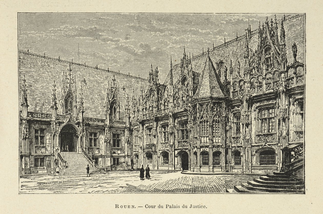 Cour du Palais du Justice, Rouen