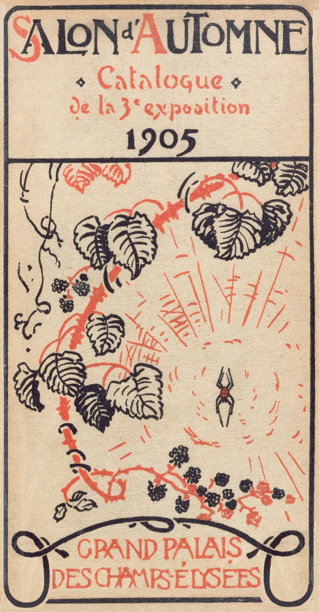 Capa do catálogo do 3º Salão de outono no Grand Palais, Paris de French School