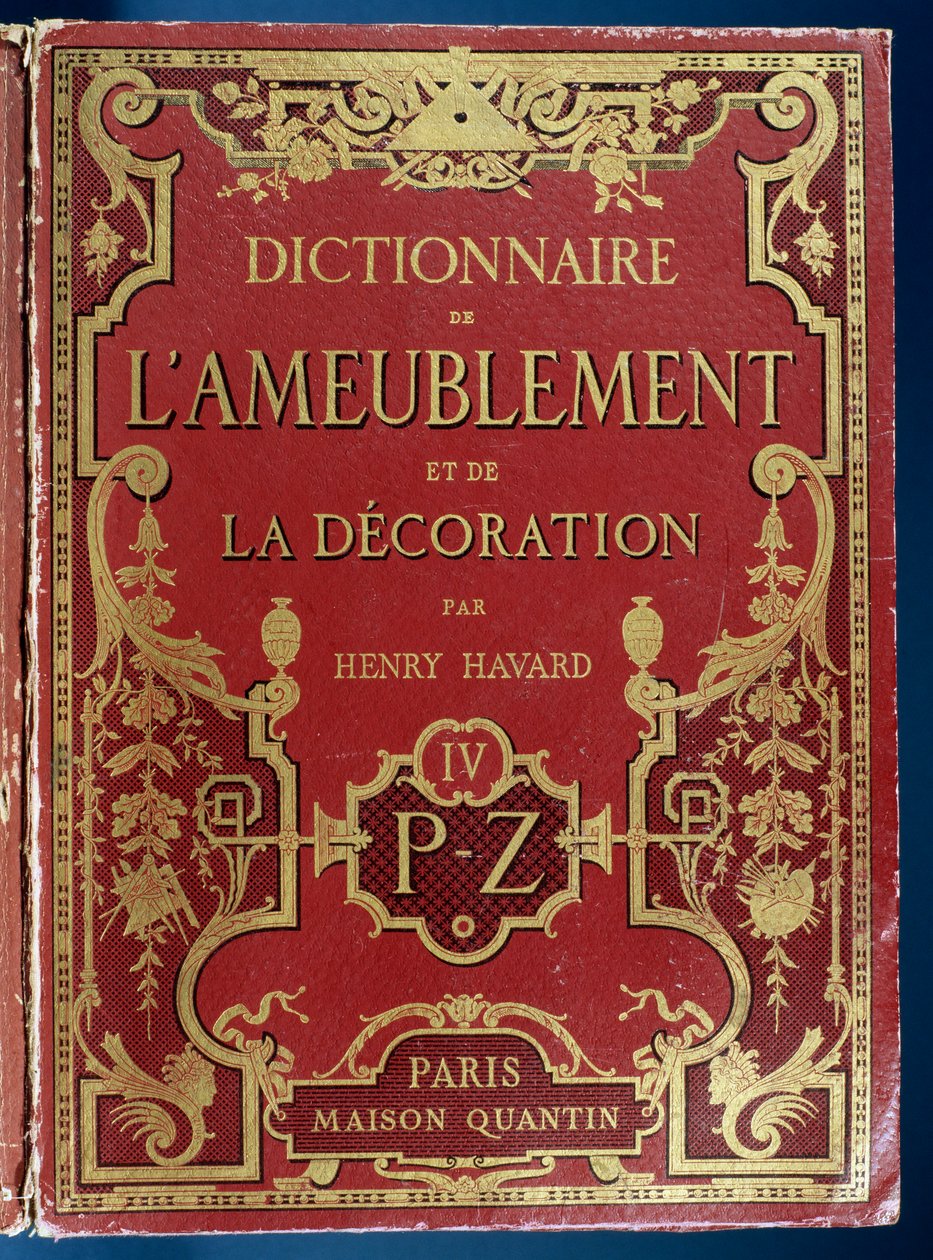 Capa do Dicionário de Móveis e Decoração de French School