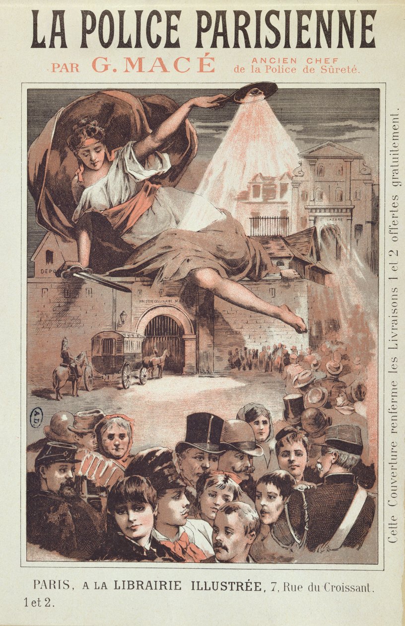 Capa de La Police Parisienne por G. Mace, ex-chefe do Paris Surete de French School