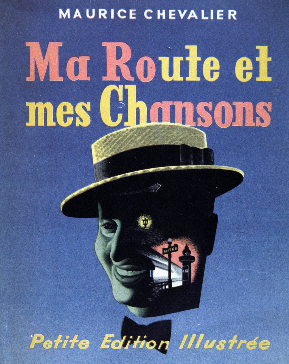 Capa do livro "Ma route et mes chansons" de Maurice Chevalier de French School