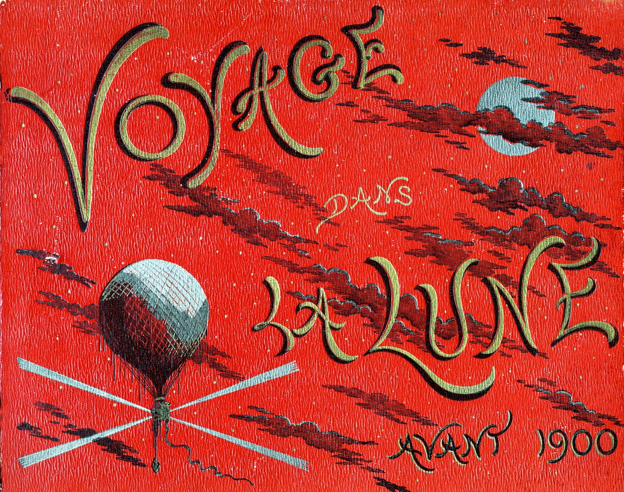Capa do livro "Voyage dans la lune avant 1900" de A. de Ville d