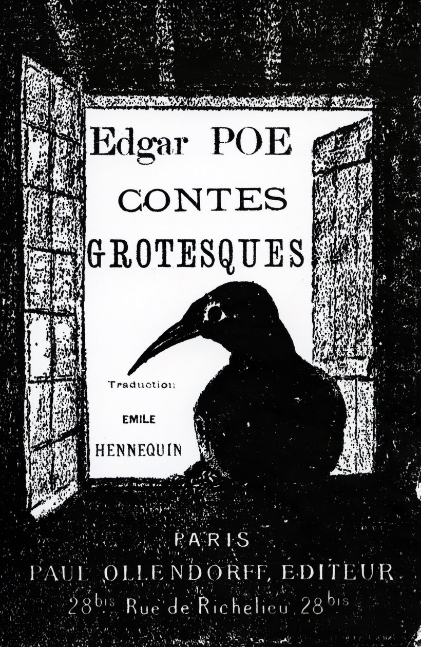 Cover to Contes Grotesques de Edgar Allan Poe, publicado em 1882 de French School
