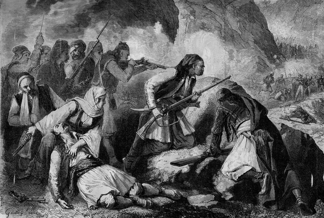 Revolta cretense (1866-1869), insurreição da população cretense contra a ocupação otomana: compromisso entre os candiotas (habitantes da ilha de Candia ou Creta) e os turcos de French School