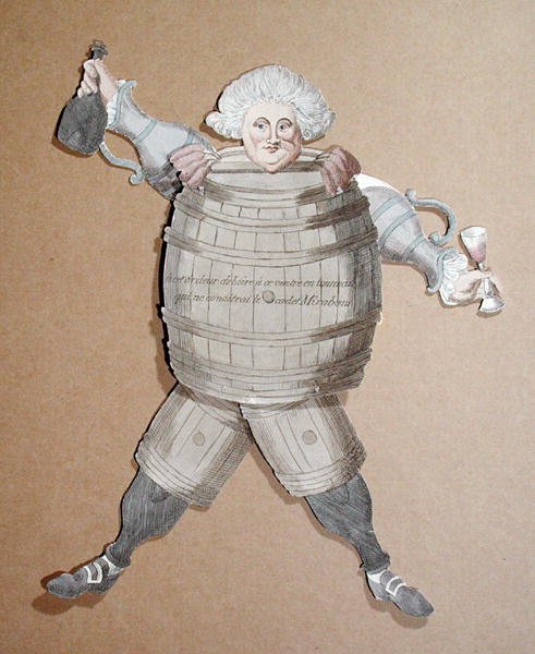 Recorte de Louis Riqueti (1754-95) Vicomte de Mirabeau, c.1790 (ver também 104552) de French School