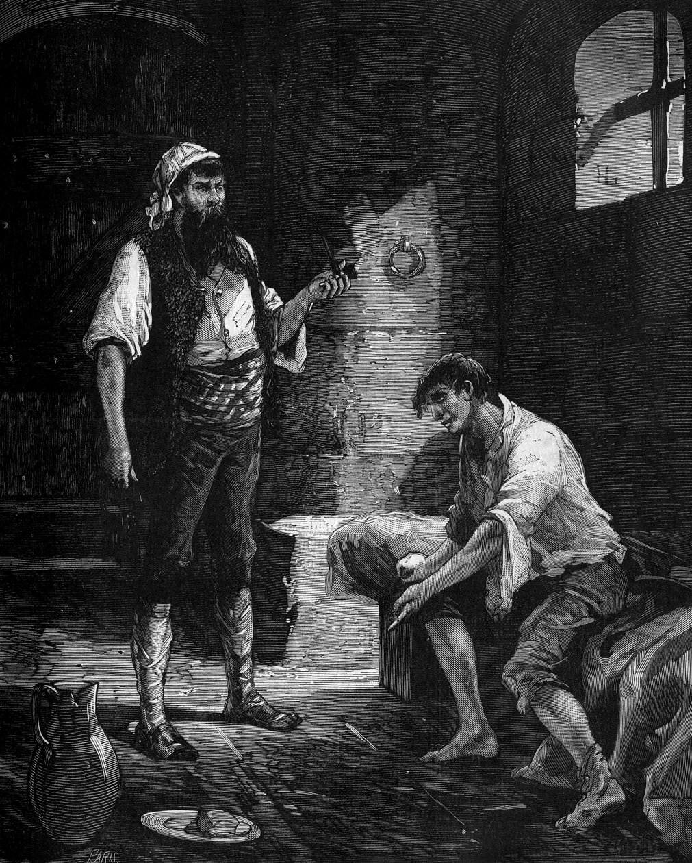 DOLOMIEU (Dieudonne ou Deodat de Gratet de) (1750-1801), geólogo e mineralogista francês numa prisão de Messina (Messina) na Sicília. in "História popular da ciência, invenções e descobertas desde os primeiros séculos até aos dias de hoje" por Bitard Adolp de French School