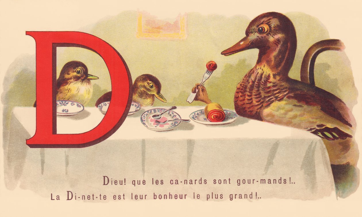 D: Deus! que os patos são gananciosos! A Dinette é a sua maior felicidade! de French School