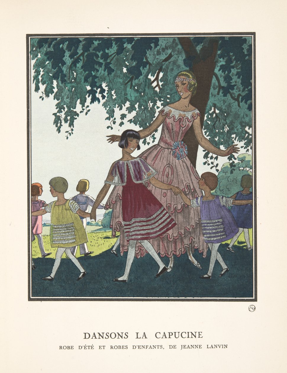 Dansons la Capucine, de uma coleção de pratos de moda de French School