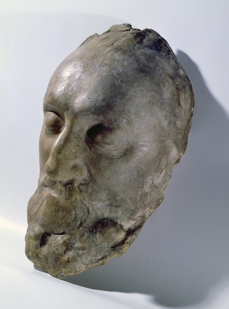 Máscara da Morte de Henri IV (1553-1610) Rei da França (cera) de French School