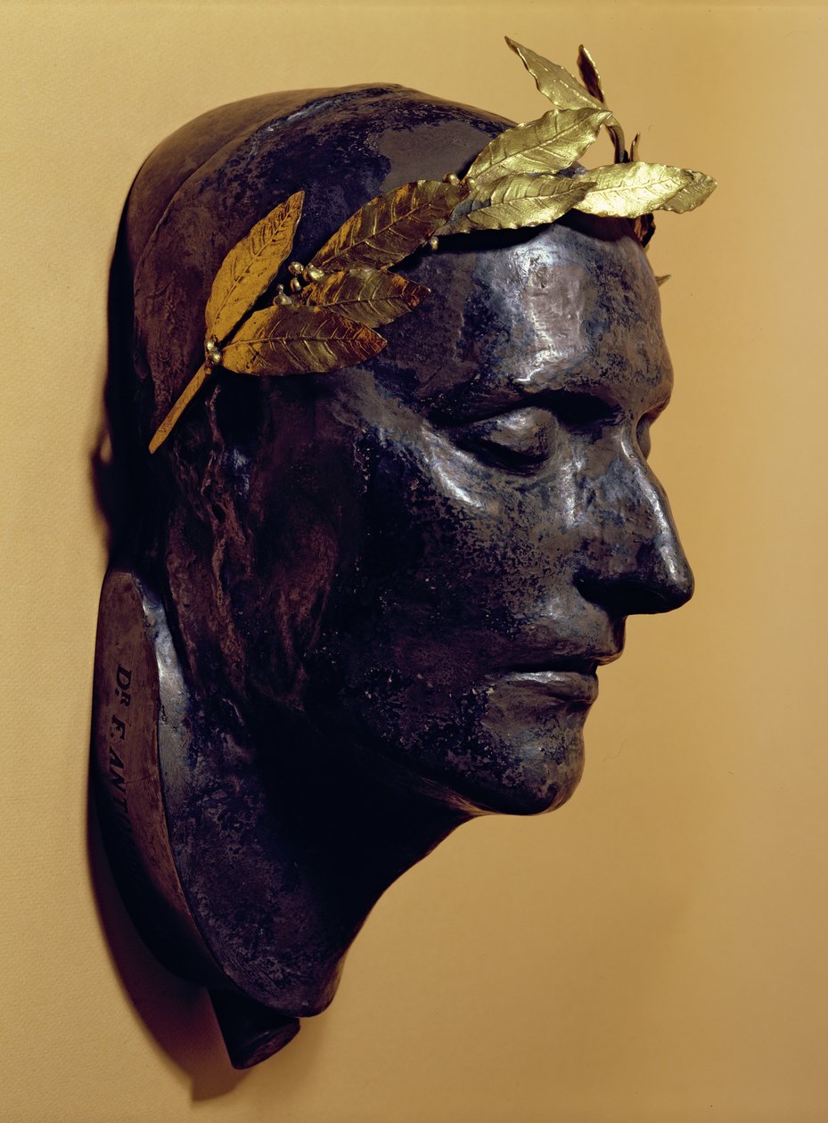 Máscara da Morte de Napoleão Bonaparte (1769-1821) de French School