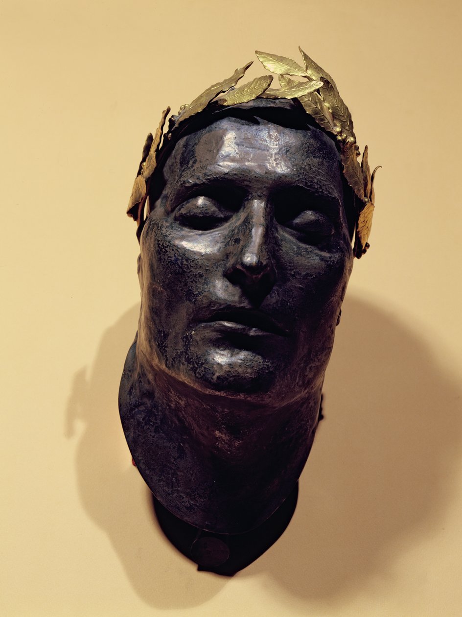 Máscara da Morte de Napoleão Bonaparte (1769-1821) de French School