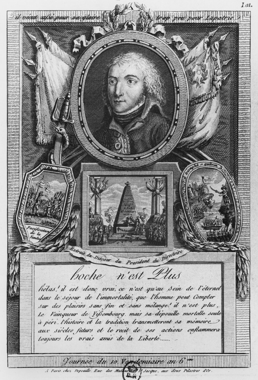 Morte do general Louis Lazare Hoche de French School
