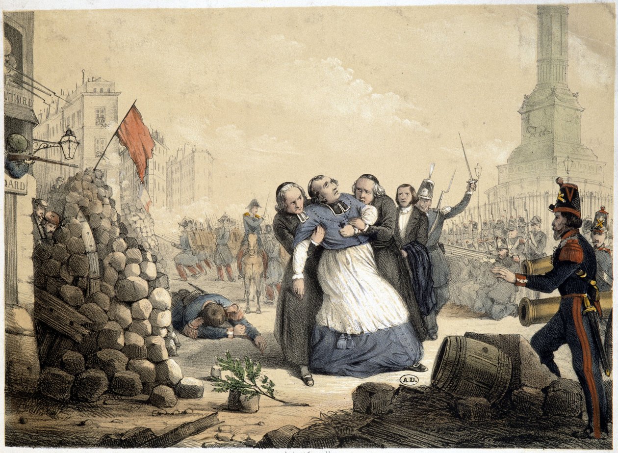 Denis Affre, arcebispo de Paris, mártir (25 de Junho de 1848) de French School